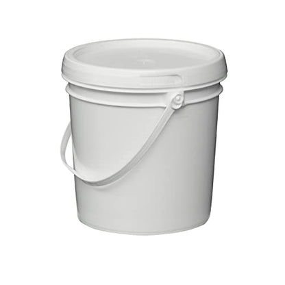 Consolidated Plastics 1 Gallon Food Grade Buckets & Lids (6 Pack) BPA Free Container Storage, Durable HDPE Pails, Made in USA (Blue)