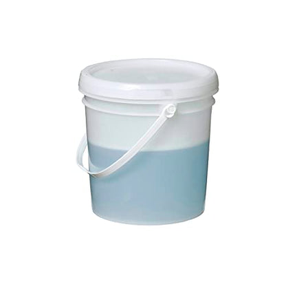 Consolidated Plastics 1 Gallon Food Grade Buckets & Lids (6 Pack) BPA Free Container Storage, Durable HDPE Pails, Made in USA (Blue)