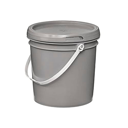 Consolidated Plastics 1 Gallon Food Grade Buckets & Lids (6 Pack) BPA Free Container Storage, Durable HDPE Pails, Made in USA (Blue)