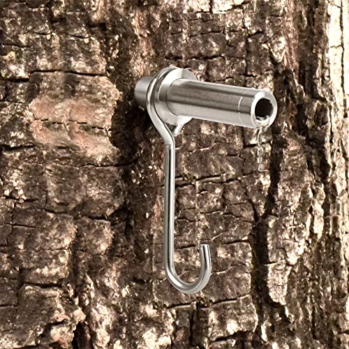 Maple Syrup Tapping Kit, Stainless Steel Maple Tree Taps Spiles for Making Maple Syrup, Tree Tapping Kit Maple Syrup Supplies(6 pcs)